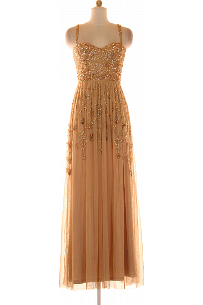 Večerní  Šaty Béžové LACE &BEADS Vel. XXS