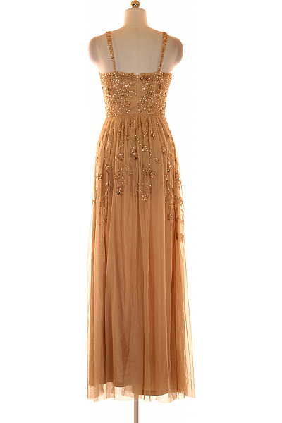 Večerní  Šaty Béžové LACE &BEADS Vel. XXS