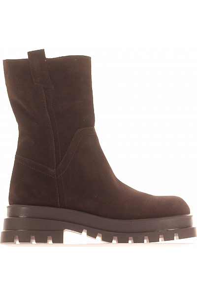 Dámské Boty Kožené Hnědé Inuovo Vel. 39