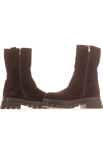 Dámské Boty Kožené Hnědé Inuovo Vel. 39