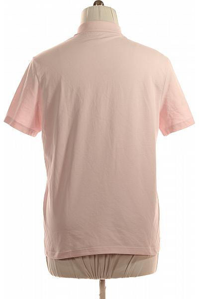 LACOSTE Pánské Tričko s Límečkem Růžové Vel. XL