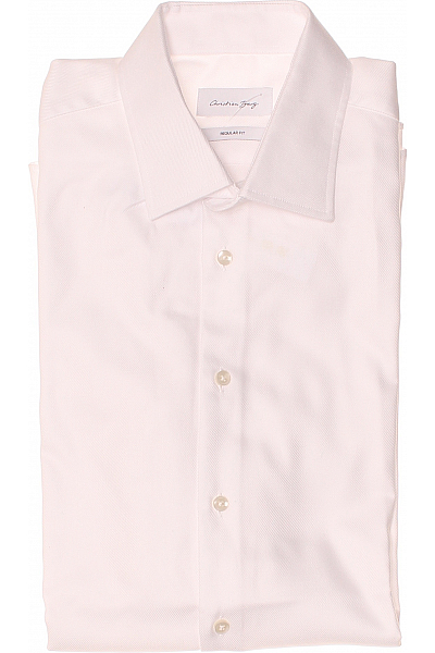 Pánská Košile Jednobarevná Bílá Christian Berg Vel. 41/42