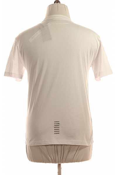 Pánské Tričko Bílé ARMANI Outlet Vel. L