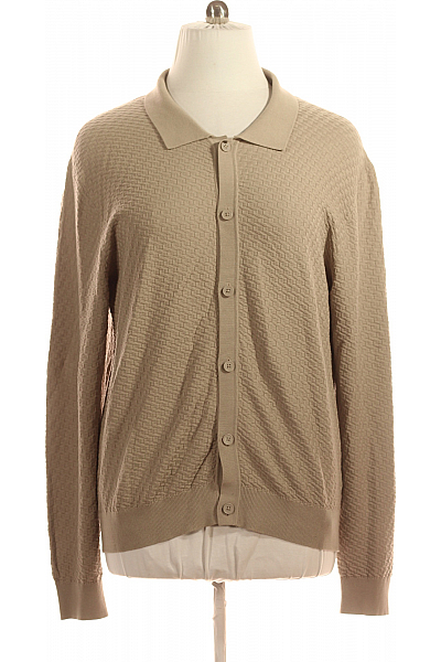 Pánský Cardigan Béžový Jake*s Vel. XL