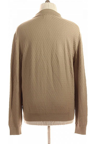 Pánský Cardigan Béžový Jake*s Vel. XL