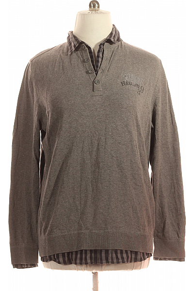 Pánský Pulovr Šedý S.OLIVER Second Hand