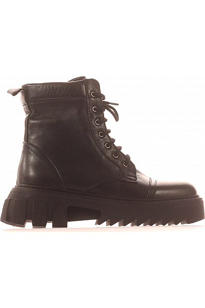 Dámské Boty Kožené Černé Inuovo Vel.  39