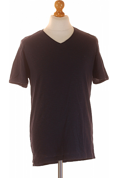 MC NEAL Jednoduché Pánské Tričko Modré Second Hand Vel. L