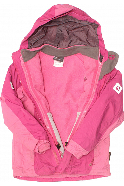 Jack Wolfskin Dívčí Bunda Růžová Second hand