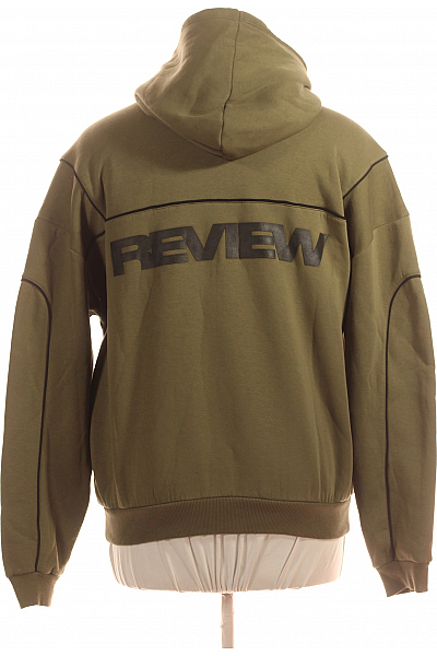 Pánská Mikina Zelená REVIEW Vel. L