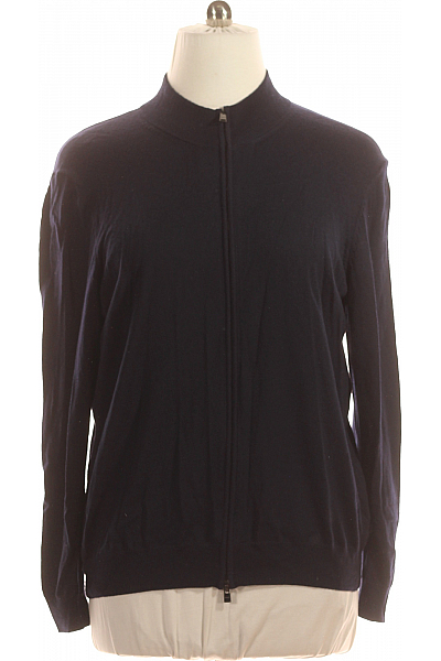 Pánský Cardigan Vlněný Modrý Hugo Boss Vel. XL