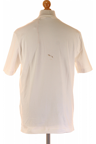 Pánské Tričko s Potiskem Bílé Hugo Boss Second hand Vel. S