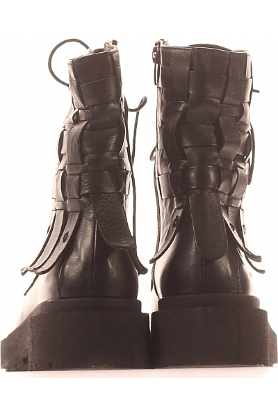 Inuovo Dámské Boty Kožené Černé Vel. 40