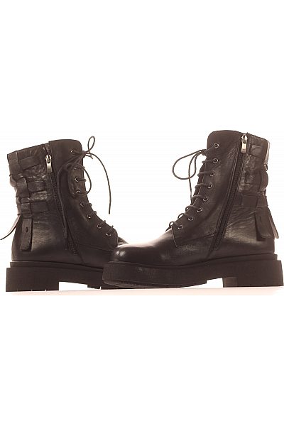 Inuovo Dámské Boty Kožené Černé Vel. 40