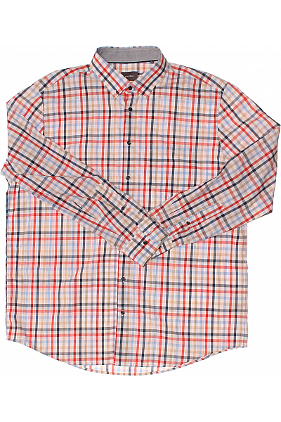 Vzorovaná Pánská Košile Barevná Vel. 45-46