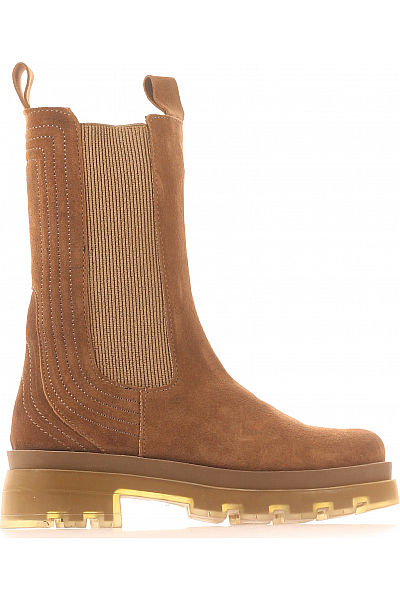 Dámské Boty Kožené Hnědé Inuovo Vel. 36