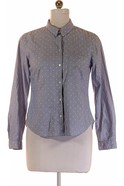 Dámská Košile Modrá Second Hand Vel.  38 Dámská Košile Modrá Second Hand Vel.  38