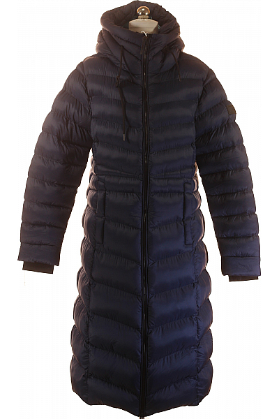 Dámská Zimní Dlouhá Bunda Modrá Geographical Norway Vel.  XL Dámská Zimní Dlouhá Bunda Modrá Geographical Norway Vel.  XL
