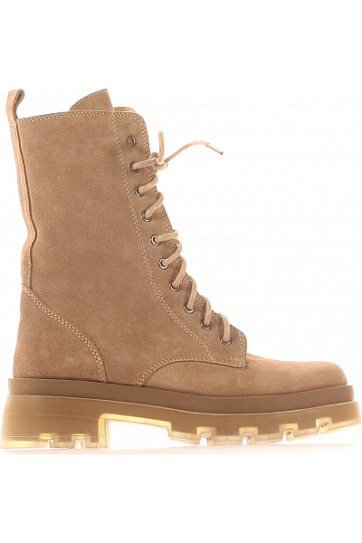 Inuovo Dámské Boty Kožené Béžové Vel.  36