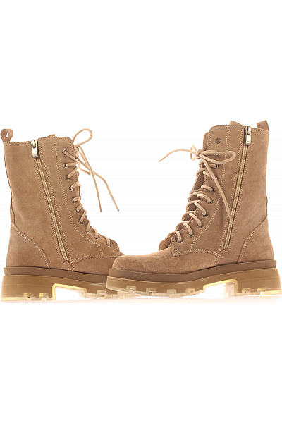 Inuovo Dámské Boty Kožené Béžové Vel.  36