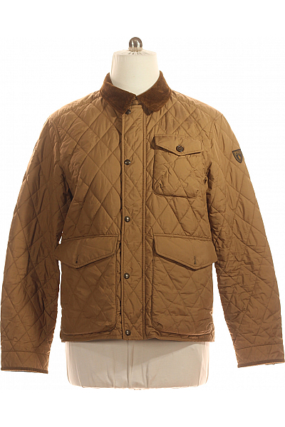 Ralph Lauren Prošívaná Pánská Bunda Béžová Vel. L