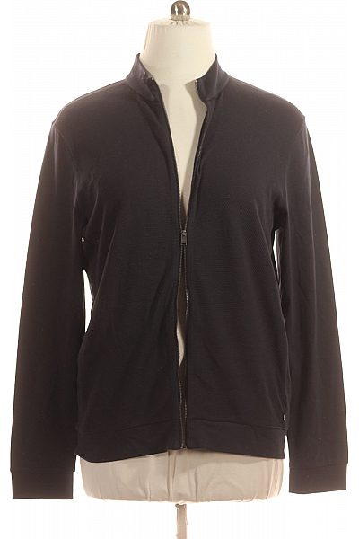 Pánská Mikina Na Zip Modrá Hugo Boss Vel. XL Pánská Mikina Na Zip Modrá Hugo Boss Vel. XL