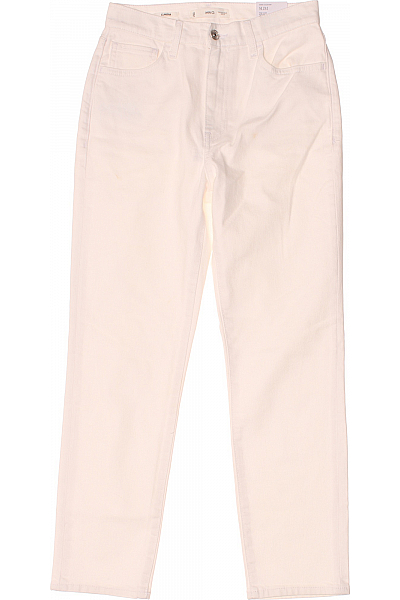 MANGO Boyfriend Dámské Džíny Bílé Vel. 36 MANGO Boyfriend Dámské Džíny Bílé Vel. 36