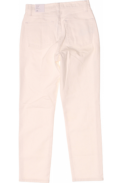 MANGO Boyfriend Dámské Džíny Bílé Vel. 36