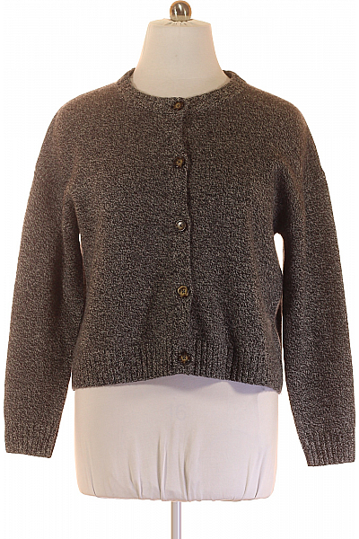 Dámský Cardigan Vlněný Šedý Christian Berg Outlet Vel. XL