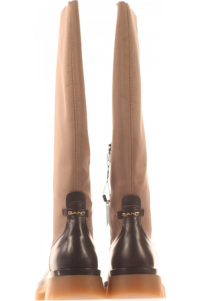 GANT Dámské Kozačky Kožené Šedé Outlet Vel.  37