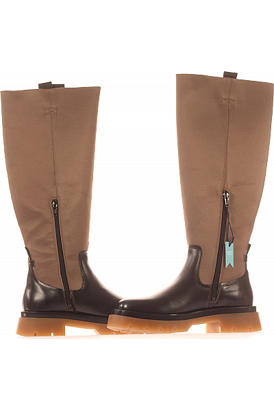 GANT Dámské Kozačky Kožené Šedé Outlet Vel.  37