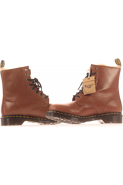 Pánské Kotníkové Boty Kožené Hnědé Dr.Martens