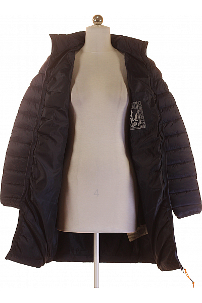 Geographical Norway Dámská Zimní Dlouhá Bunda Modrá Vel.  S