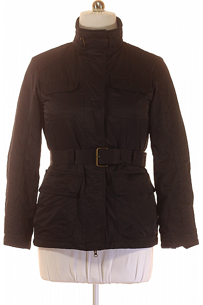 TOMMY HILFIGER Dámská Bunda Černá Second Hand Vel. L TOMMY HILFIGER Dámská Bunda Černá Second Hand Vel. L