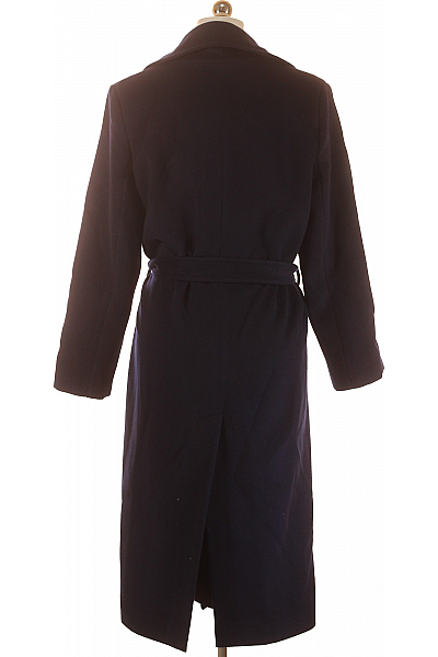 BGN Dámský Kabát Vlněný Modrý Vel. 40