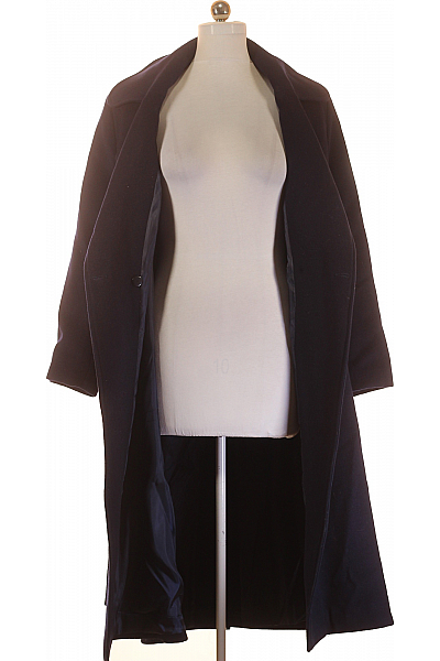 BGN Dámský Kabát Vlněný Modrý Vel. 40