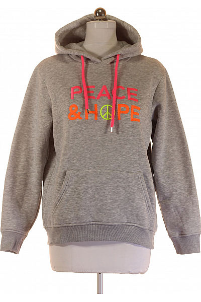 Dámská Mikina Bez Zapínání Šedá Zwillingsherz Vel. S/M Dámská Mikina Bez Zapínání Šedá Zwillingsherz Vel. S/M