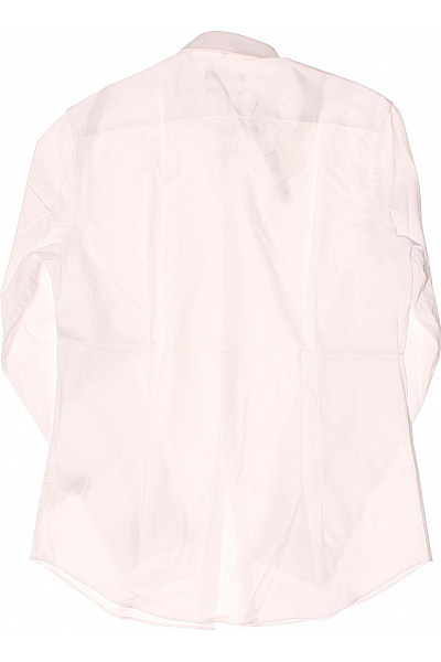 Jake*s Pánská Košile Jednobarevná Bílá Vel. 45/46