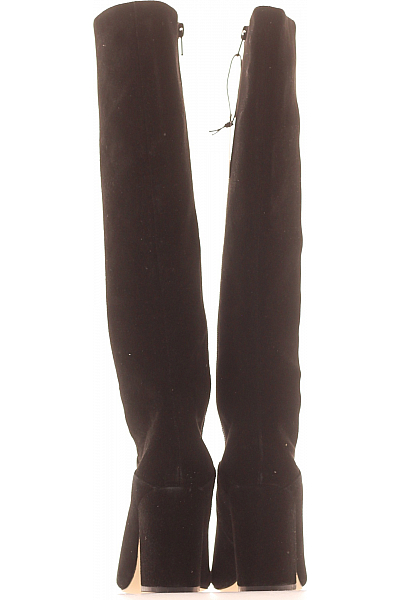 Dámské Kozačky Kožené Černé Vel. 38