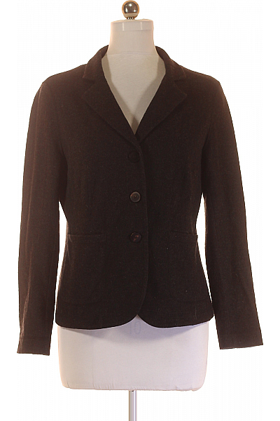 RENÉ LEZARD Teplé Dámské Sako Vlněné Šedé