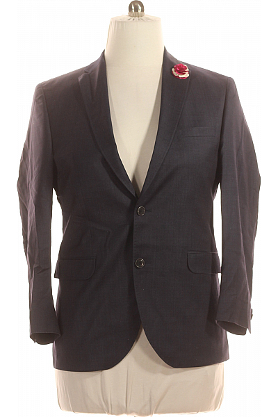 Společenské Pánské Sako Vlněné Modré CLUB Of GENTS Vel. 50