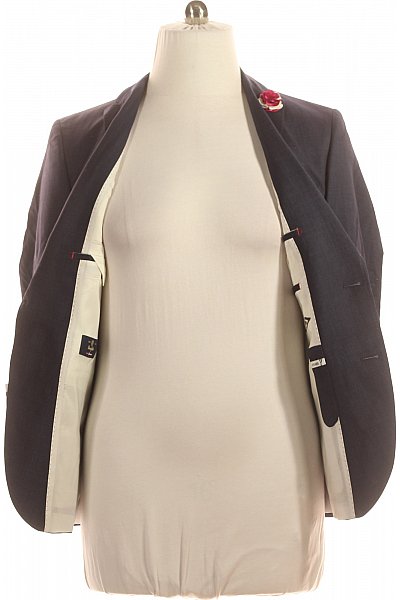 Společenské Pánské Sako Vlněné Modré CLUB Of GENTS Vel. 50