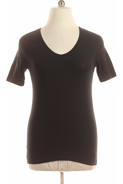 Jednoduché Pánské Tričko S Krátkým Rukávem Bavlněné Černé MC NEAL