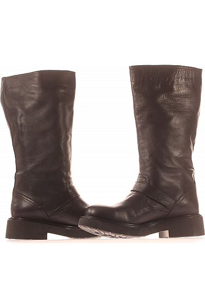 Dámské Boty Kožené Černé Inuovo Vel. 41