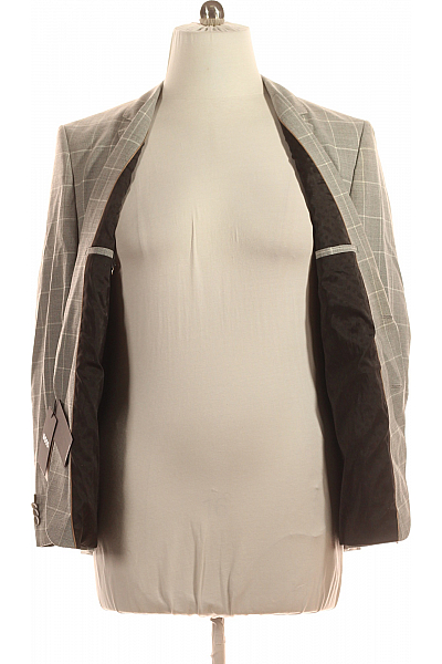 Společenské Pánské Sako Šedé Hugo Boss Vel. 26