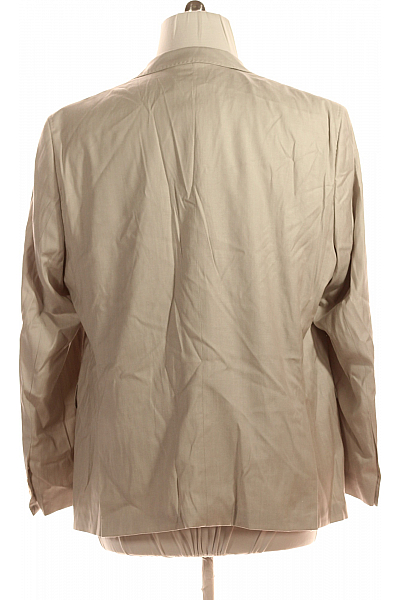 Carl Gross Společenské Pánské Sako Vlněné Šedé Vel.  28