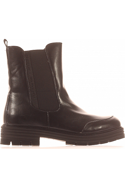 Dámské Kotníkové Boty Černé TOM TAILOR Outlet Vel. 41