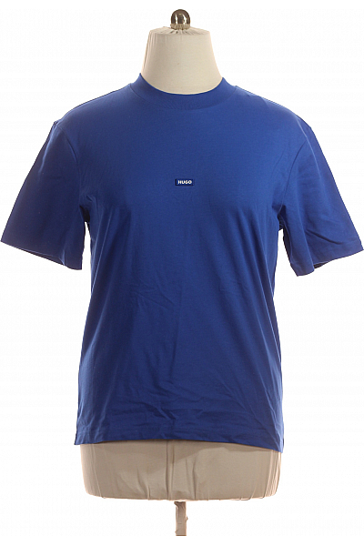 Hugo Boss Pánské Tričko Modré Outlet Vel. M