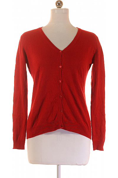ADAGIO Dámský Cardigan Hedvábný Červený Second Hand ADAGIO Dámský Cardigan Hedvábný Červený Second Hand