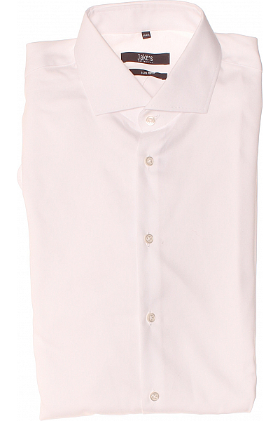 Pánská Košile Bílá Jake*s Vel. 39/40